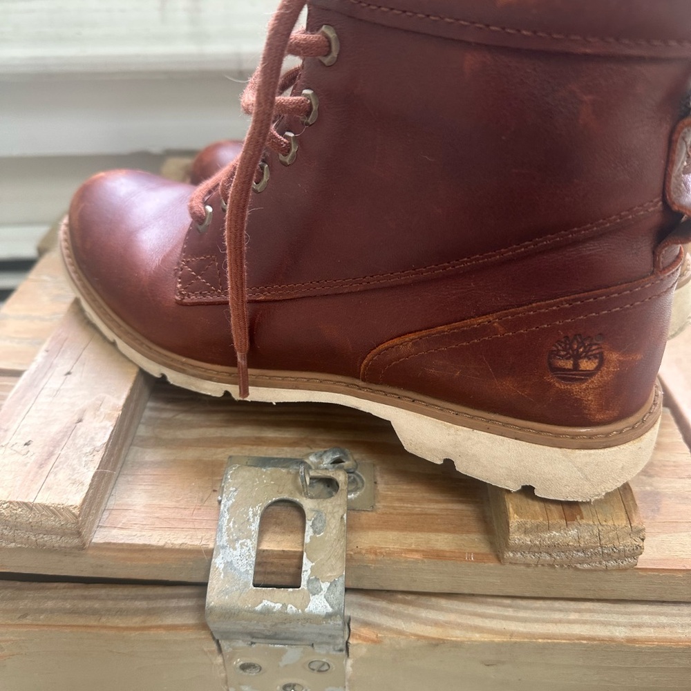 Timberland Rich Brown Leather Ankle Boots
